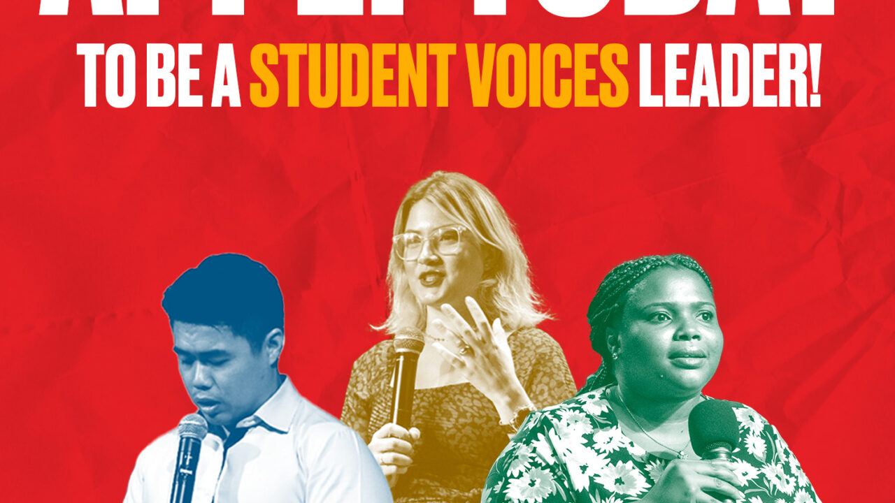 Apply to be a Student Voices Leader!